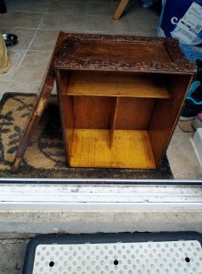 Sewing box before