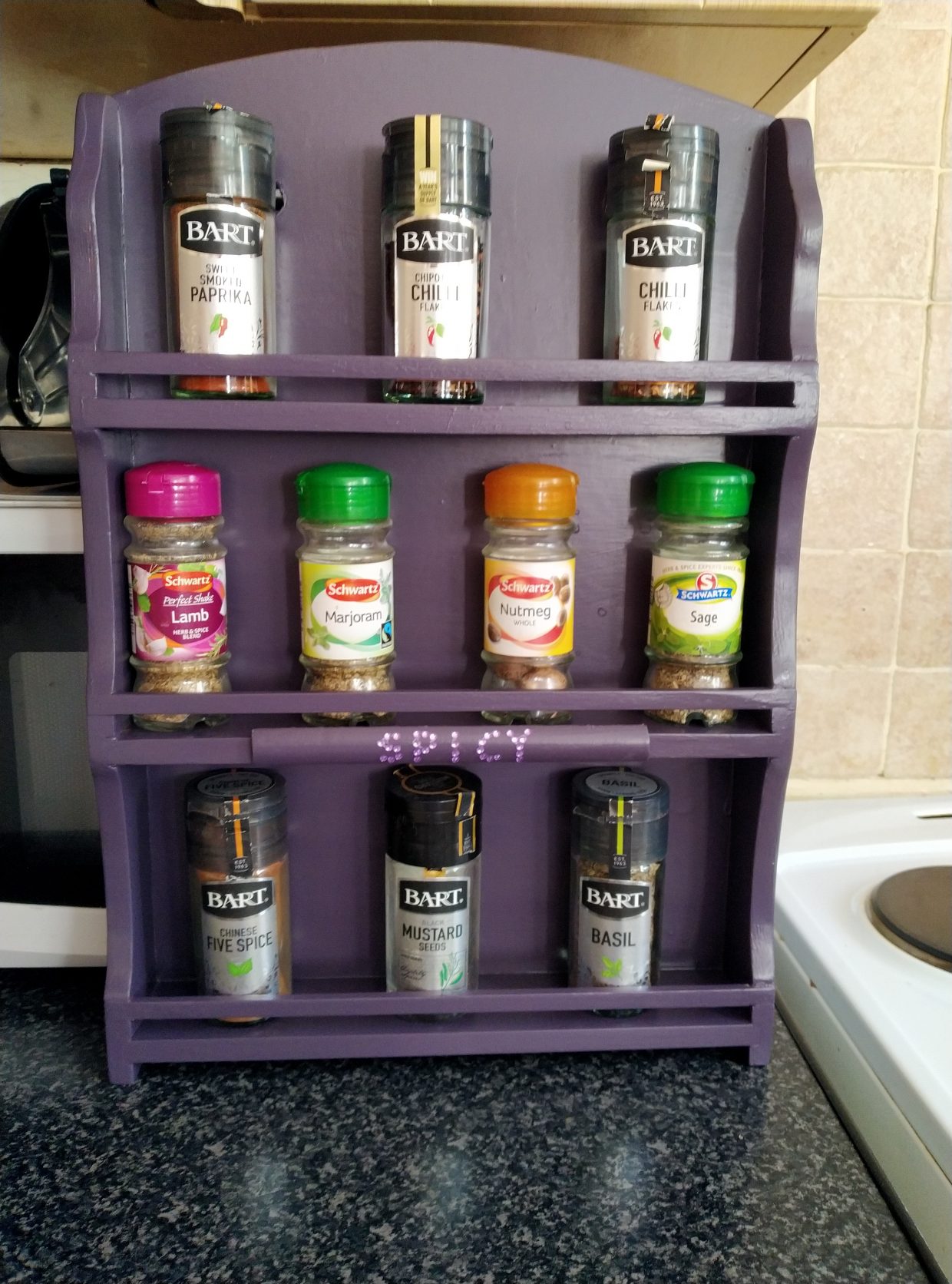 Purple Spice Rack
